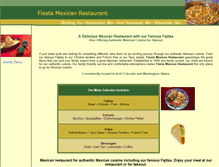 Tablet Screenshot of fiestamexicanrestaurant.com